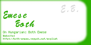 emese both business card